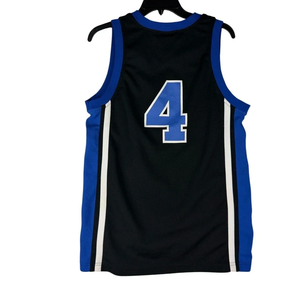 Nike Duke Blue Devils Basketball Jersey Kids Large 16/18 Black Blue Elite #4